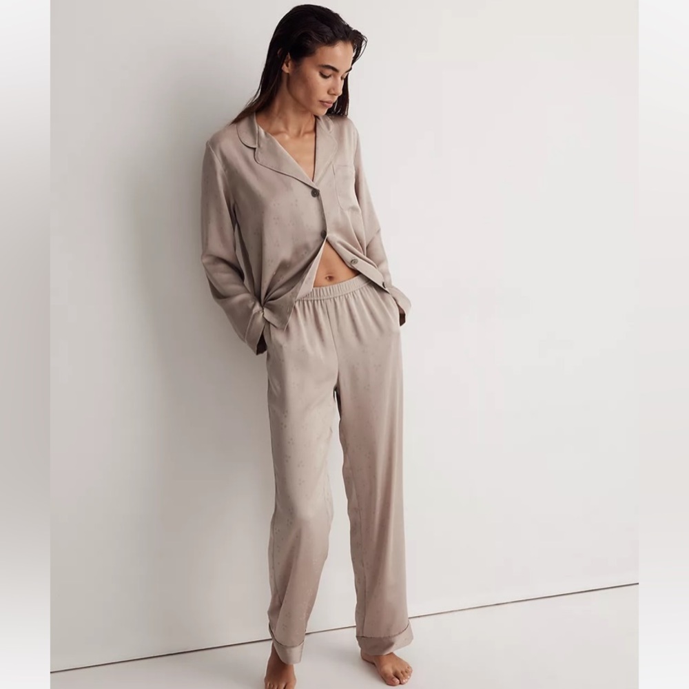 NWT Madewell Satin Pajama Set